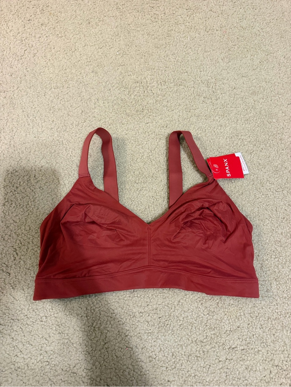 XL Spanx Unlined Bralette Winter Rose Bra